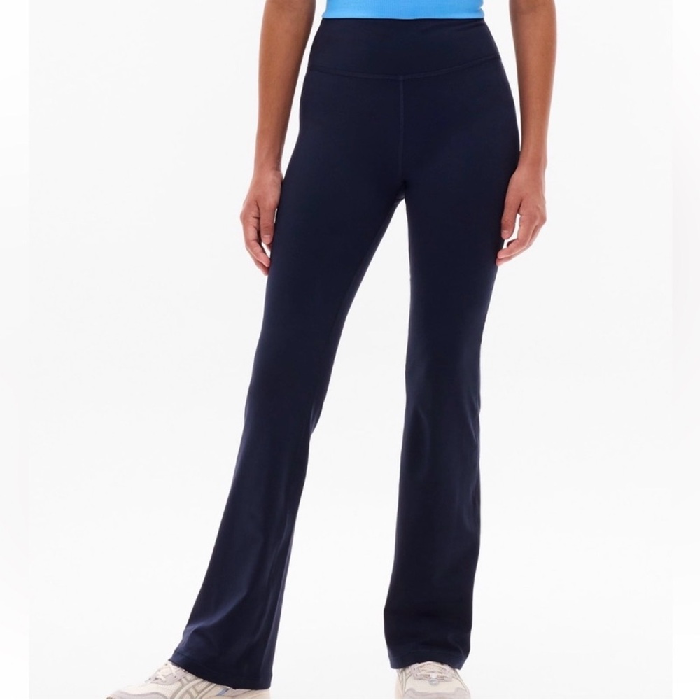Athleta Girl High Rise Chit Chat Flare Pant Navy Blue L/12